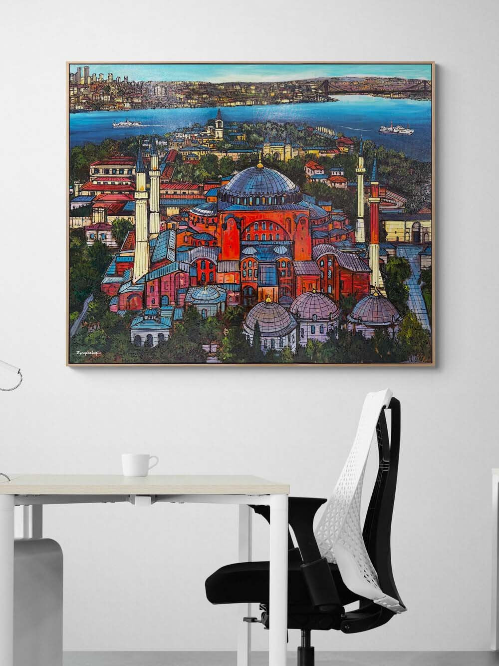 Ayasofya-i Kebir Cami Yağlı Boya Tablosu Simurg Sanatevi