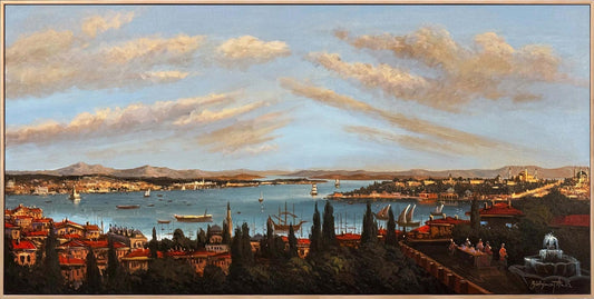 Bir Zamanlar İstanbul Yağlı Boya Tablosu