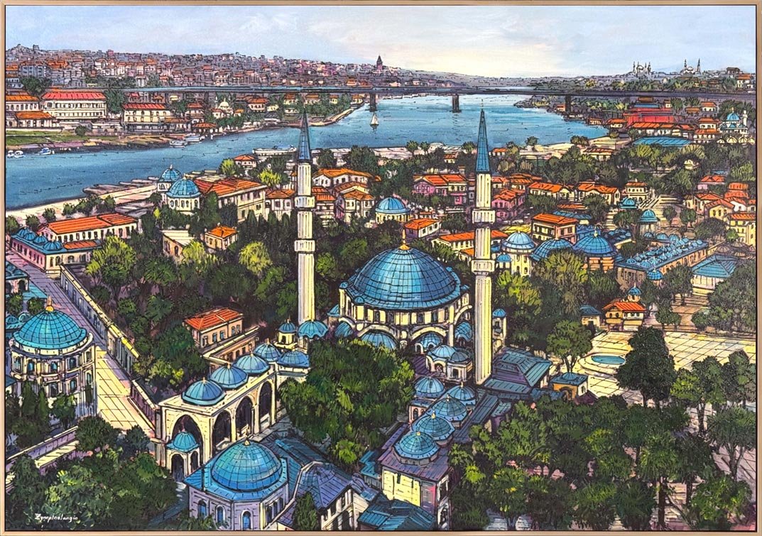 Haliç’e Bakan Zaman Yağlı Boya Tablosu