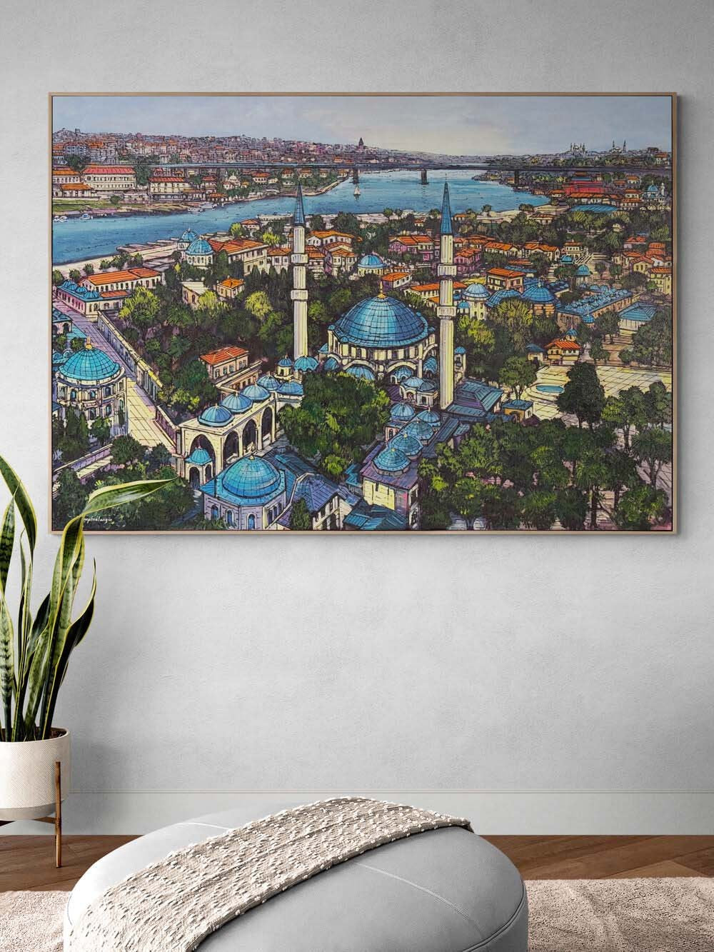 Haliç’e Bakan Zaman Yağlı Boya Tablosu