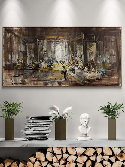 Işıkla Çizilen Anlar Yağlı Boya Tablosu