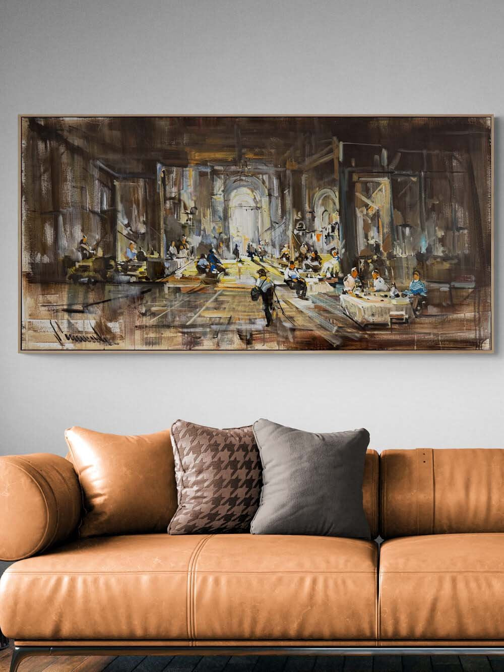 Işıkla Çizilen Anlar Yağlı Boya Tablosu