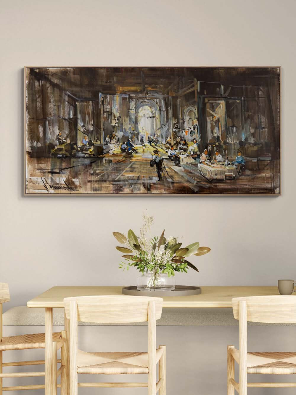 Işıkla Çizilen Anlar Yağlı Boya Tablosu