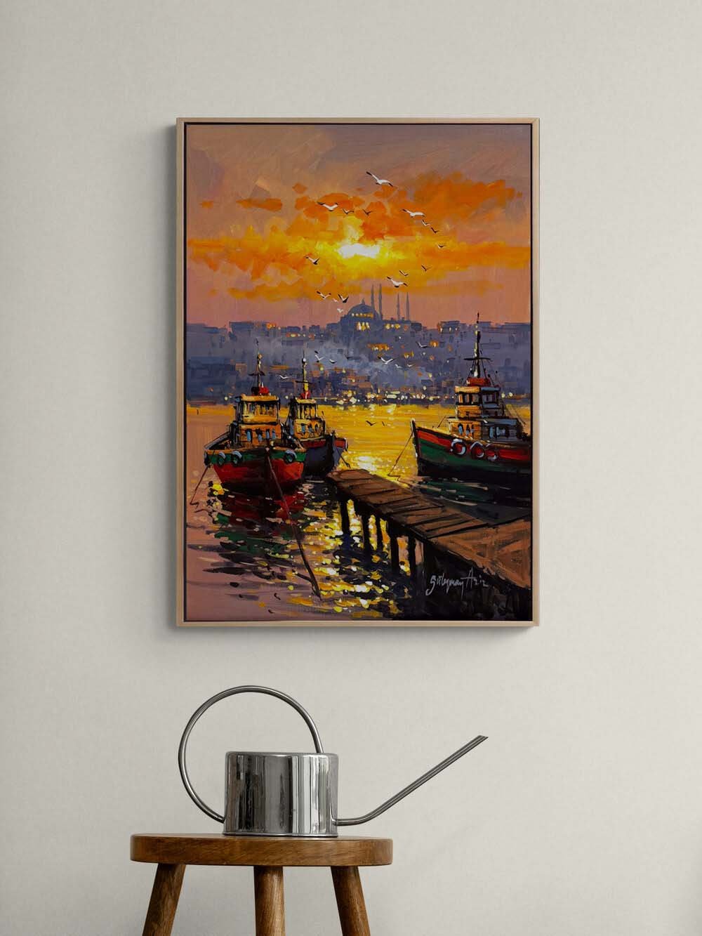 Ufka Doğru Boğaz Yağlı Boya Tablosu