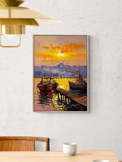 Ufka Doğru Boğaz Yağlı Boya Tablosu