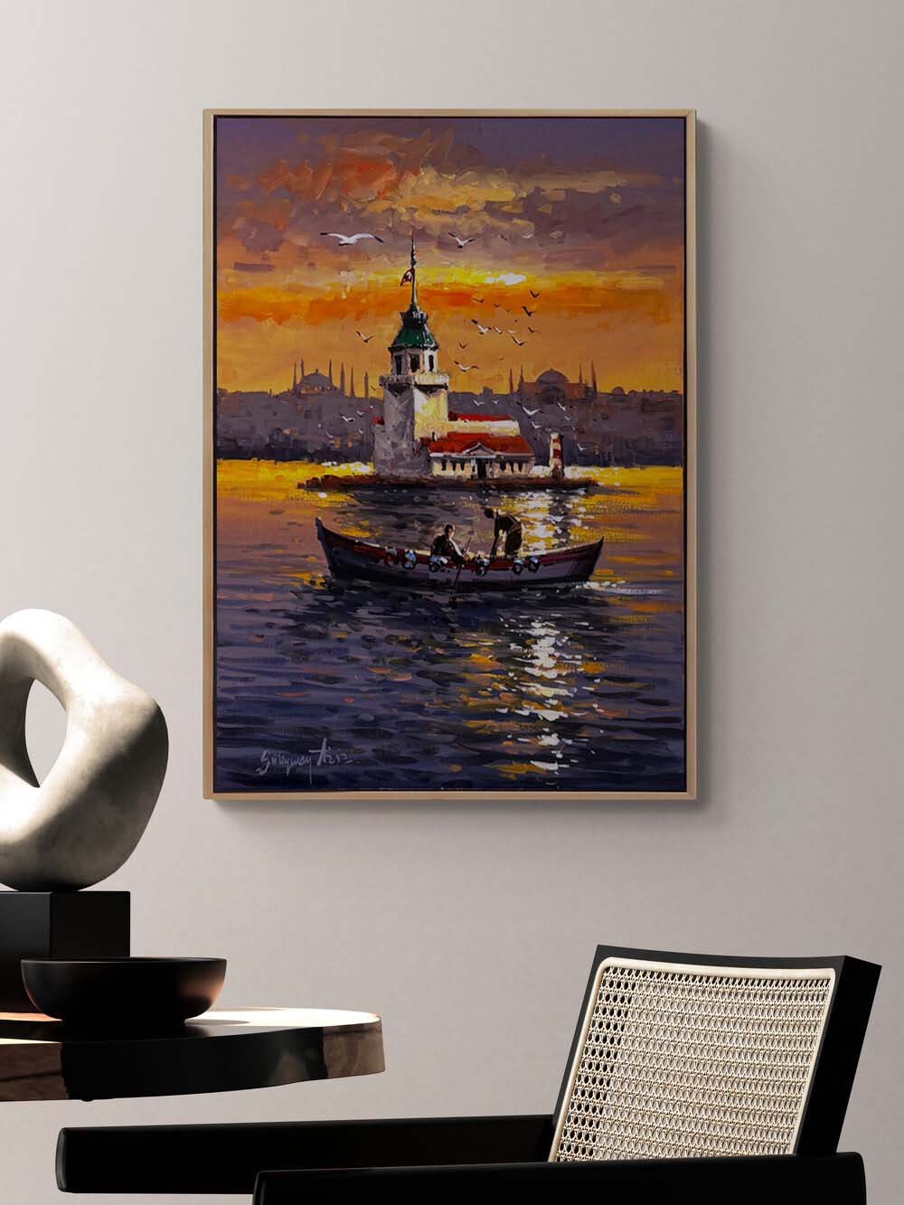 İstanbul’un Sessiz Mirası Yağlı Boya Tablosu