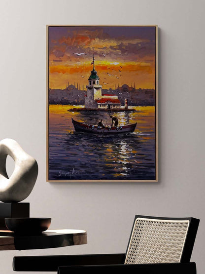 İstanbul’un Sessiz Mirası Yağlı Boya Tablosu