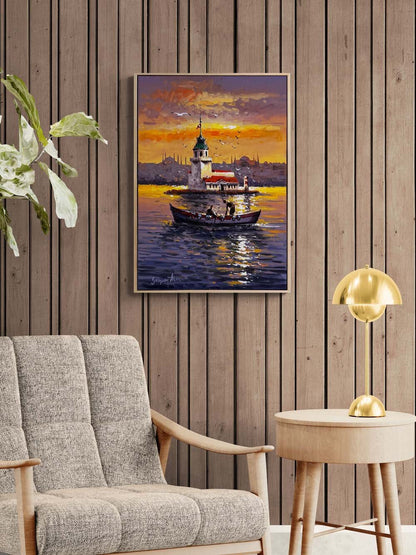 İstanbul’un Sessiz Mirası Yağlı Boya Tablosu