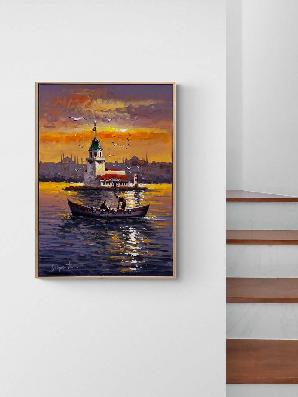 İstanbul’un Sessiz Mirası Yağlı Boya Tablosu