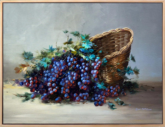 Üzüm Taneleri Yağlı Boya Tablosu