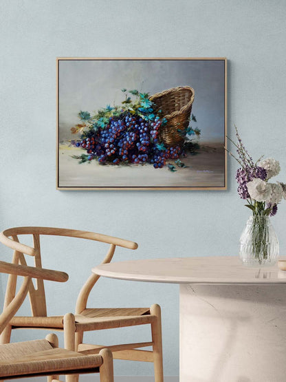 Üzüm Taneleri Yağlı Boya Tablosu