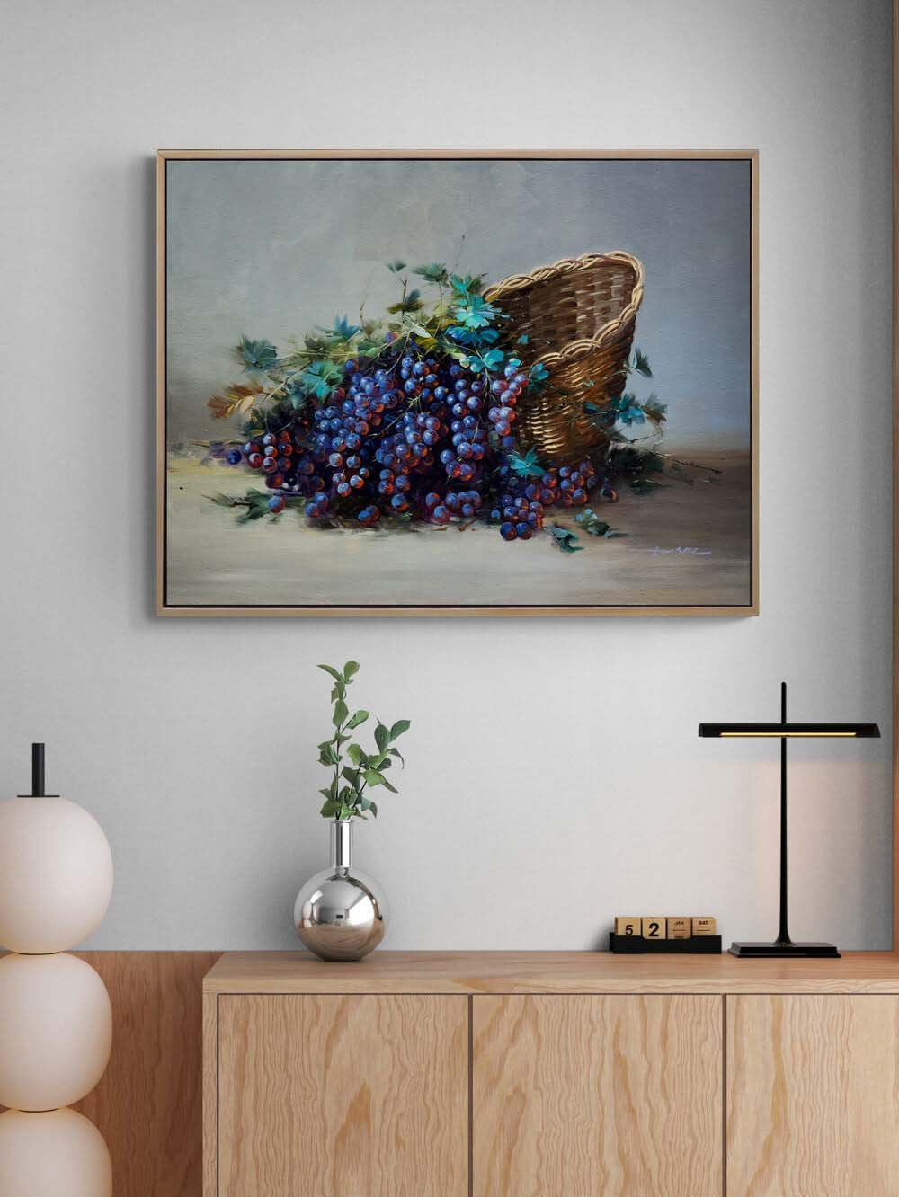 Üzüm Taneleri Yağlı Boya Tablosu
