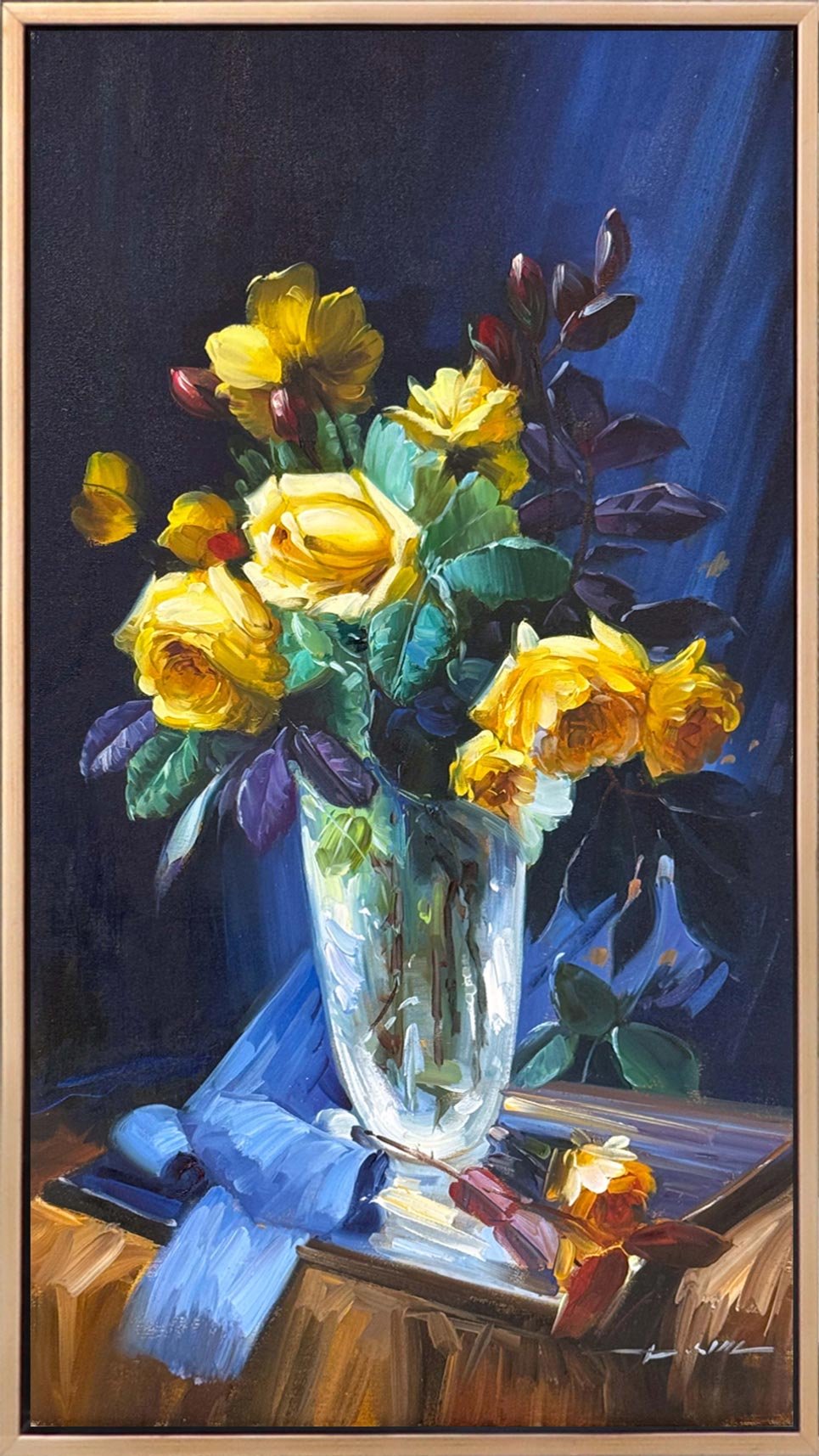 Vazodan Dökülenler Yağlı Boya Tablosu