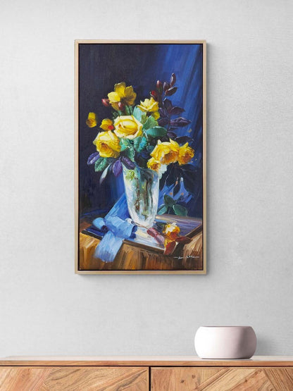 Vazodan Dökülenler Yağlı Boya Tablosu