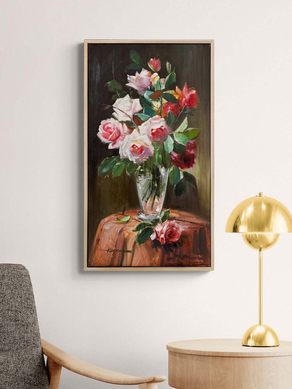 Solgun Aşkın İzleri Yağlı Boya Tablosu