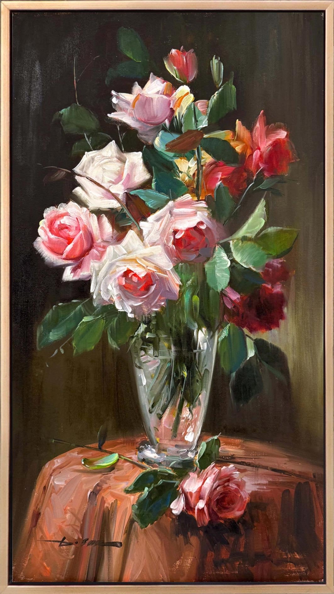 Solgun Aşkın İzleri Yağlı Boya Tablosu