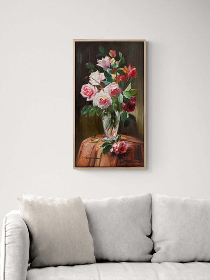 Solgun Aşkın İzleri Yağlı Boya Tablosu