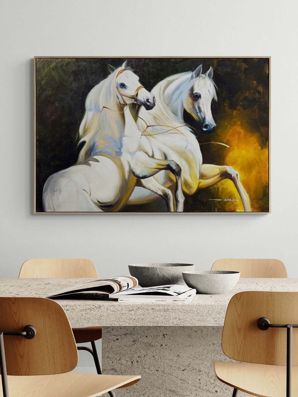 Özgürlüğün Şahlanışı Yağlı Boya Tablosu