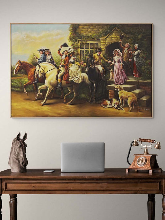 Asil Bir Karşılama Yağlı Boya Tablosu