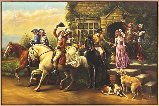 Asil Bir Karşılama Yağlı Boya Tablosu