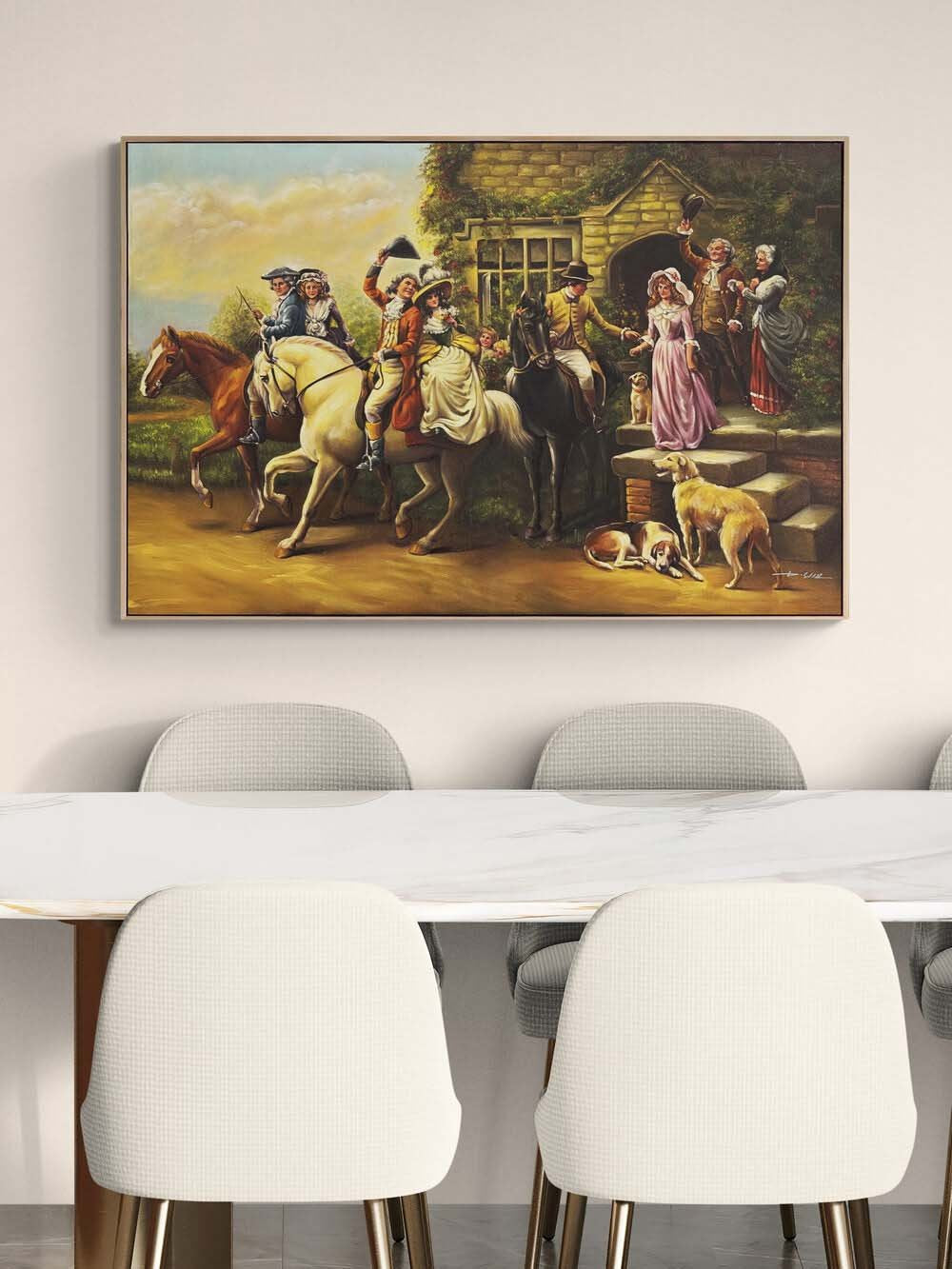 Asil Bir Karşılama Yağlı Boya Tablosu