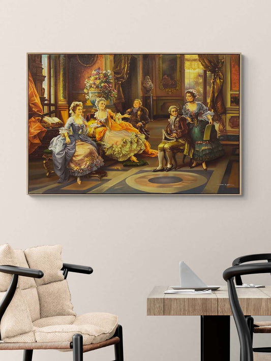 İhtişamın Kalbinde Yağlı Boya Tablosu