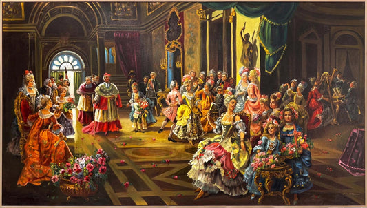 Bir Akşam Daveti Yağlı Boya Tablosu