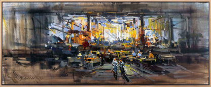 Gölgeler ve Sohbetler Yağlı Boya Tablosu