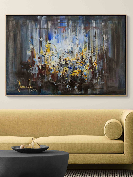 Akışın İçinden Yağlı Boya Tablosu