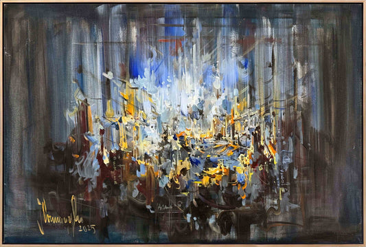 Akışın İçinden Yağlı Boya Tablosu