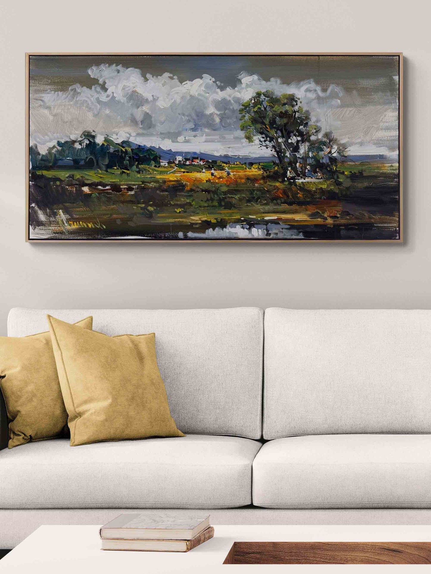 Doğanın İçinde Yağlı Boya Tablosu