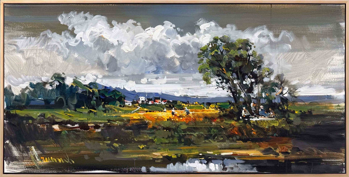 Doğanın İçinde Yağlı Boya Tablosu