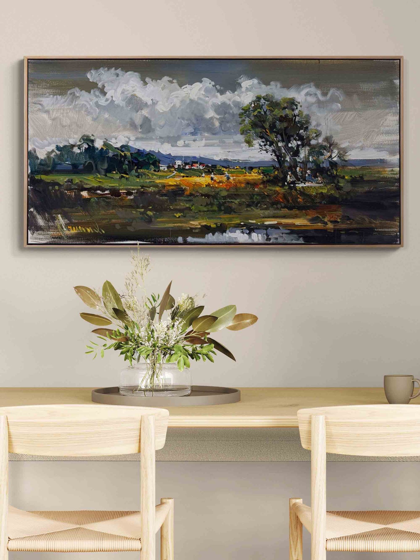 Doğanın İçinde Yağlı Boya Tablosu