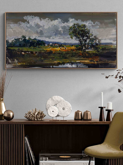 Doğanın İçinde Yağlı Boya Tablosu