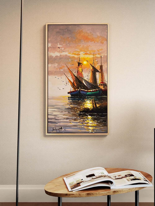 İstanbul’un Mavi Yüzü Yağlı Boya Tablosu