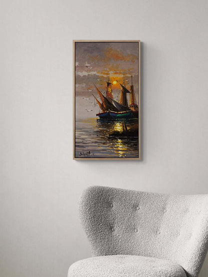 İstanbul’un Mavi Yüzü Yağlı Boya Tablosu