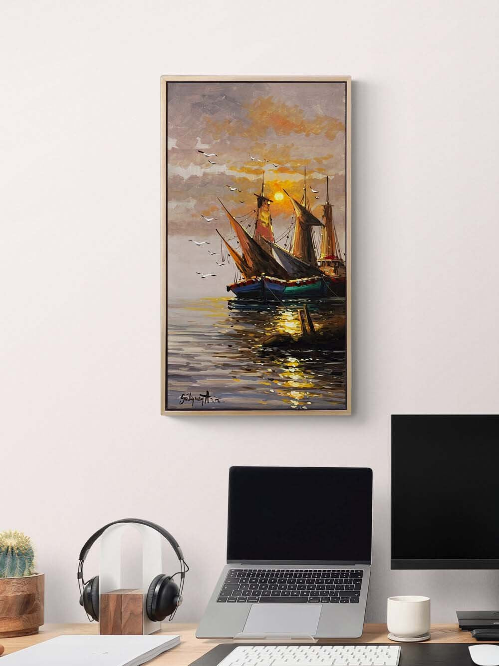 İstanbul’un Mavi Yüzü Yağlı Boya Tablosu