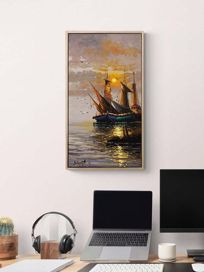 İstanbul’un Mavi Yüzü Yağlı Boya Tablosu