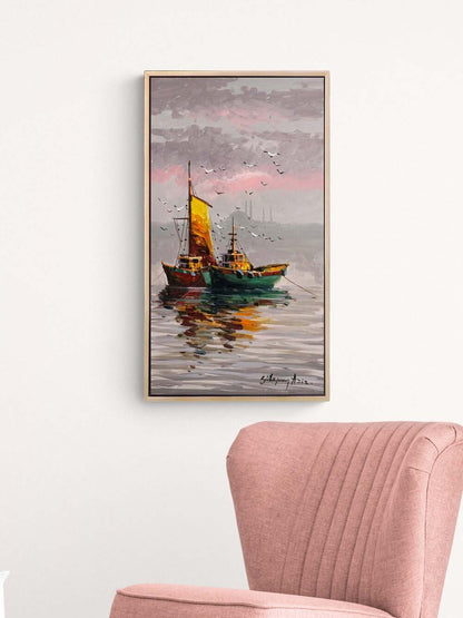 İstanbul’un Sedefli Suları Yağlı Boya Tablosu