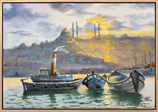 Süleymaniye'ye Karşı Yağlı Boya Tablosu
