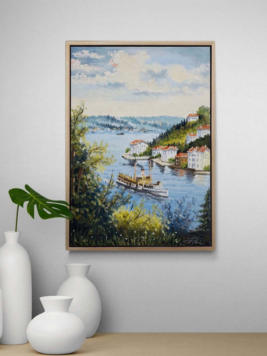 İstanbul’un Sessiz Nefesi Yağlı Boya Tablosu