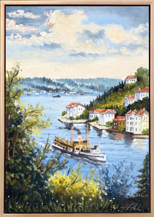 İstanbul’un Sessiz Nefesi Yağlı Boya Tablosu