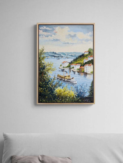 İstanbul’un Sessiz Nefesi Yağlı Boya Tablosu