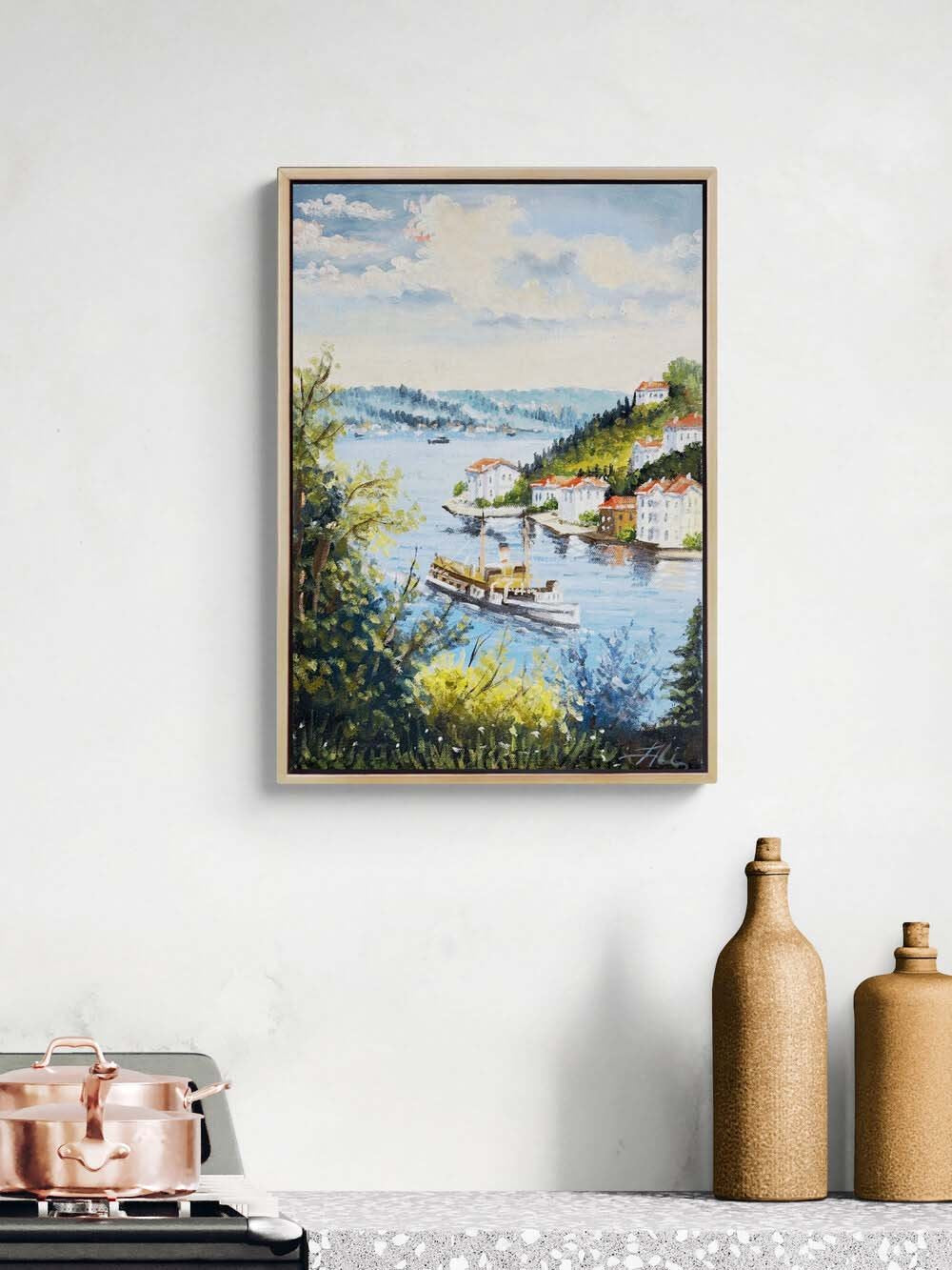 İstanbul’un Sessiz Nefesi Yağlı Boya Tablosu