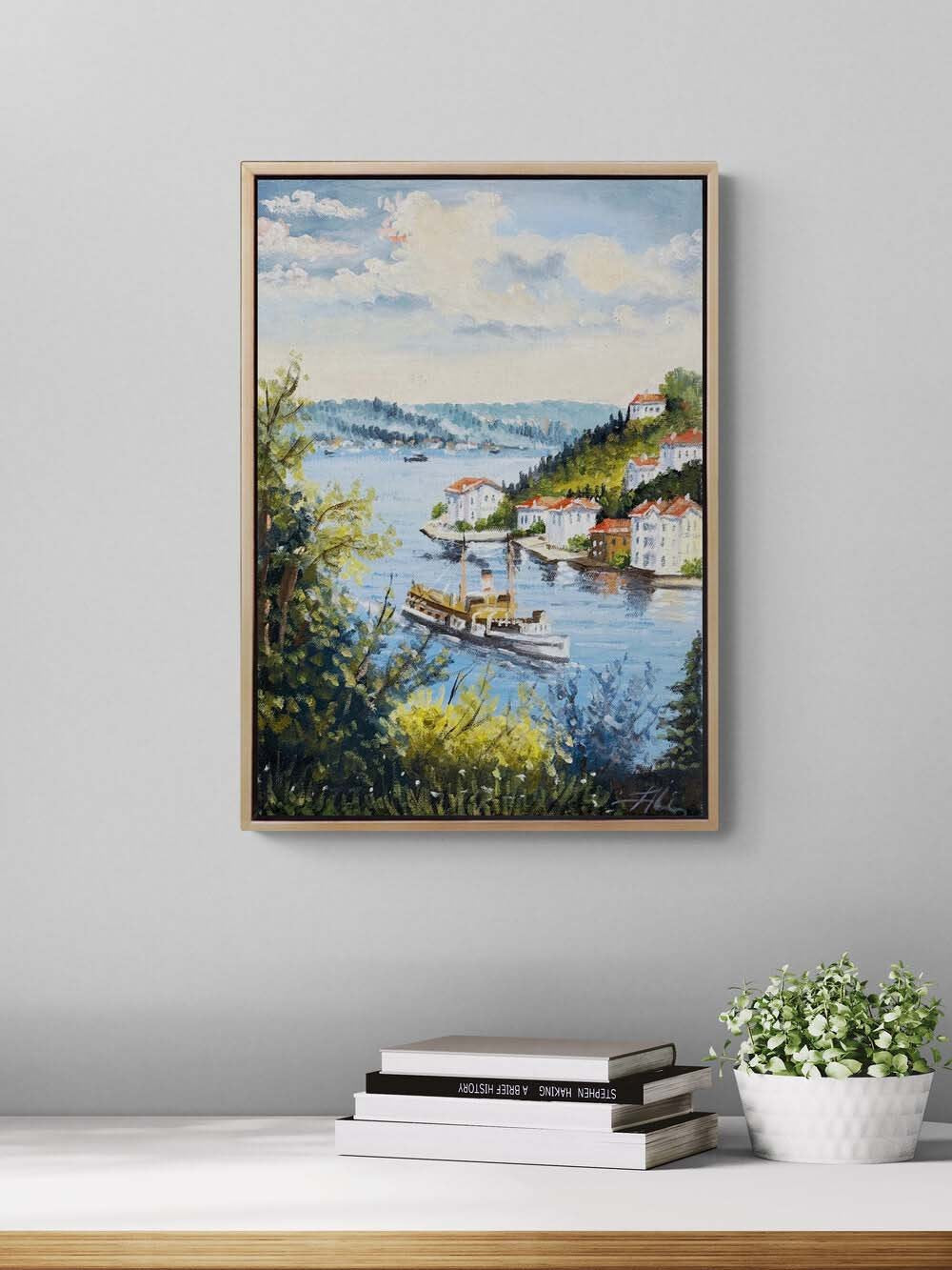 İstanbul’un Sessiz Nefesi Yağlı Boya Tablosu