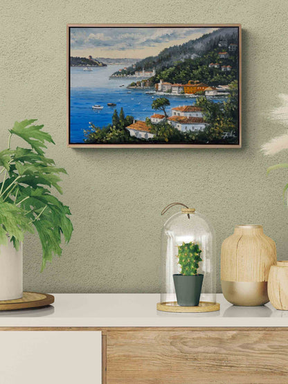 Boğazda Yalılar Yağlı Boya Tablosu