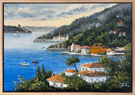 Boğazda Yalılar Yağlı Boya Tablosu