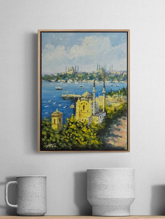 Zamanın İçinde Ortaköy Yağlı Boya Tablosu