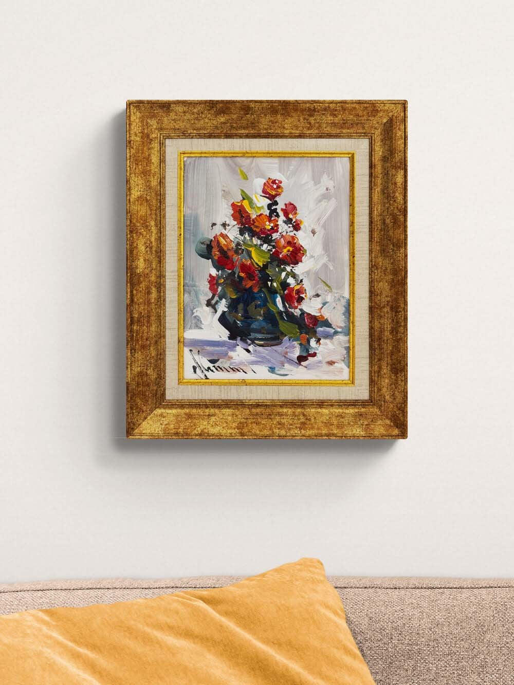 Aşkın Çiçekleri Yağlı Boya Tablosu