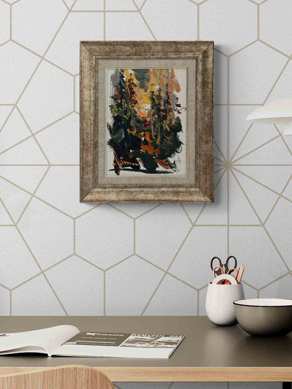 Sonbahar Işıltısı Yağlı Boya Tablosu